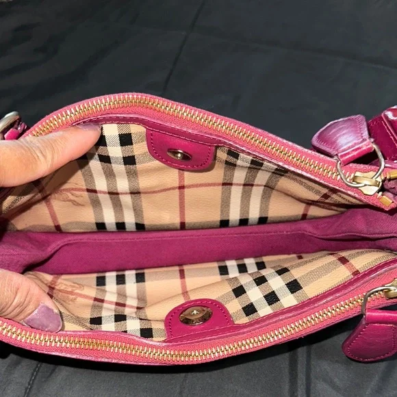 Stylish Pink and Tan Women's Bag - Picture 7 of 13
